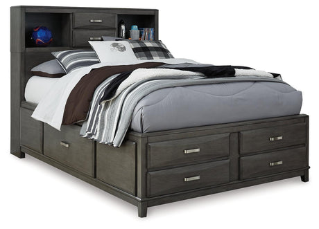 Caitbrook Gray 7 Storage Bedroom Set - Ella Furniture