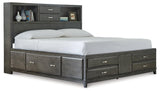 Caitbrook Gray 8 Storage Bedroom Set - Ella Furniture