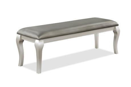 Caldwell Gray Woods And Veneers Metal Glass Rectangular Dining Room Set - Ella Furniture