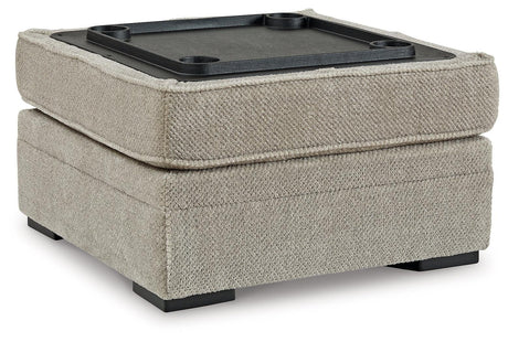 Calnita Sisal 2-Piece Sectional With Ottoman - Ella Furniture