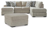 Calnita Sisal 2-Piece Sectional With Ottoman PKG015791 - 20502S1 | 2050211 - Ella Furniture