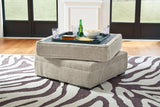 Calnita Sisal Chair And Ottoman - Ella Furniture