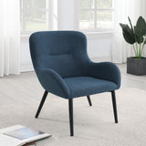 CALVIN Calvin Upholstered Modern Arm Accent Chair Aegean Blue 902472 - Ella Furniture