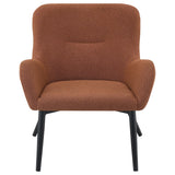 CALVIN Calvin Upholstered Modern Arm Accent Chair Rust 902471 - Ella Furniture