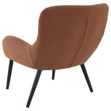CALVIN Calvin Upholstered Modern Arm Accent Chair Rust 902471 - Ella Furniture