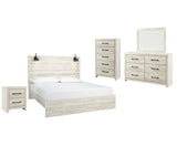 Cambeck Whitewash Panel Bedroom Set - Ella Furniture