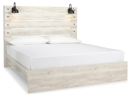 Cambeck Whitewash Panel Bedroom Set - Ella Furniture