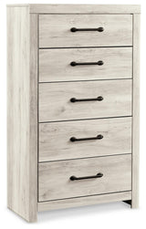 Cambeck Whitewash Upholstered Panel Bedroom Set - Ella Furniture