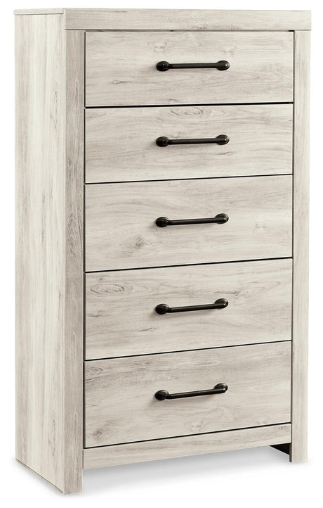 Cambeck Whitewash Upholstered Panel Bedroom Set - Ella Furniture