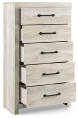 Cambeck Whitewash Upholstered Panel Bedroom Set - Ella Furniture