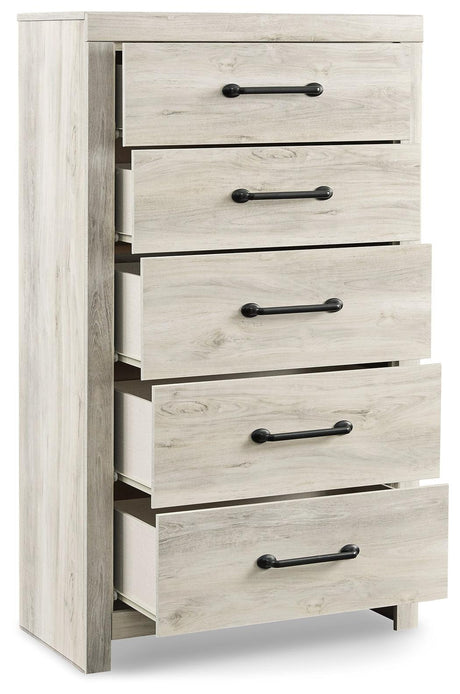 Cambeck Whitewash Upholstered Panel Bedroom Set - Ella Furniture