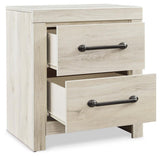 Cambeck Whitewash Upholstered Panel Bedroom Set - Ella Furniture