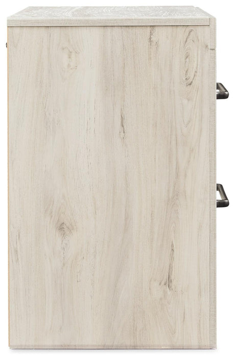 Cambeck Whitewash Upholstered Panel Bedroom Set - Ella Furniture