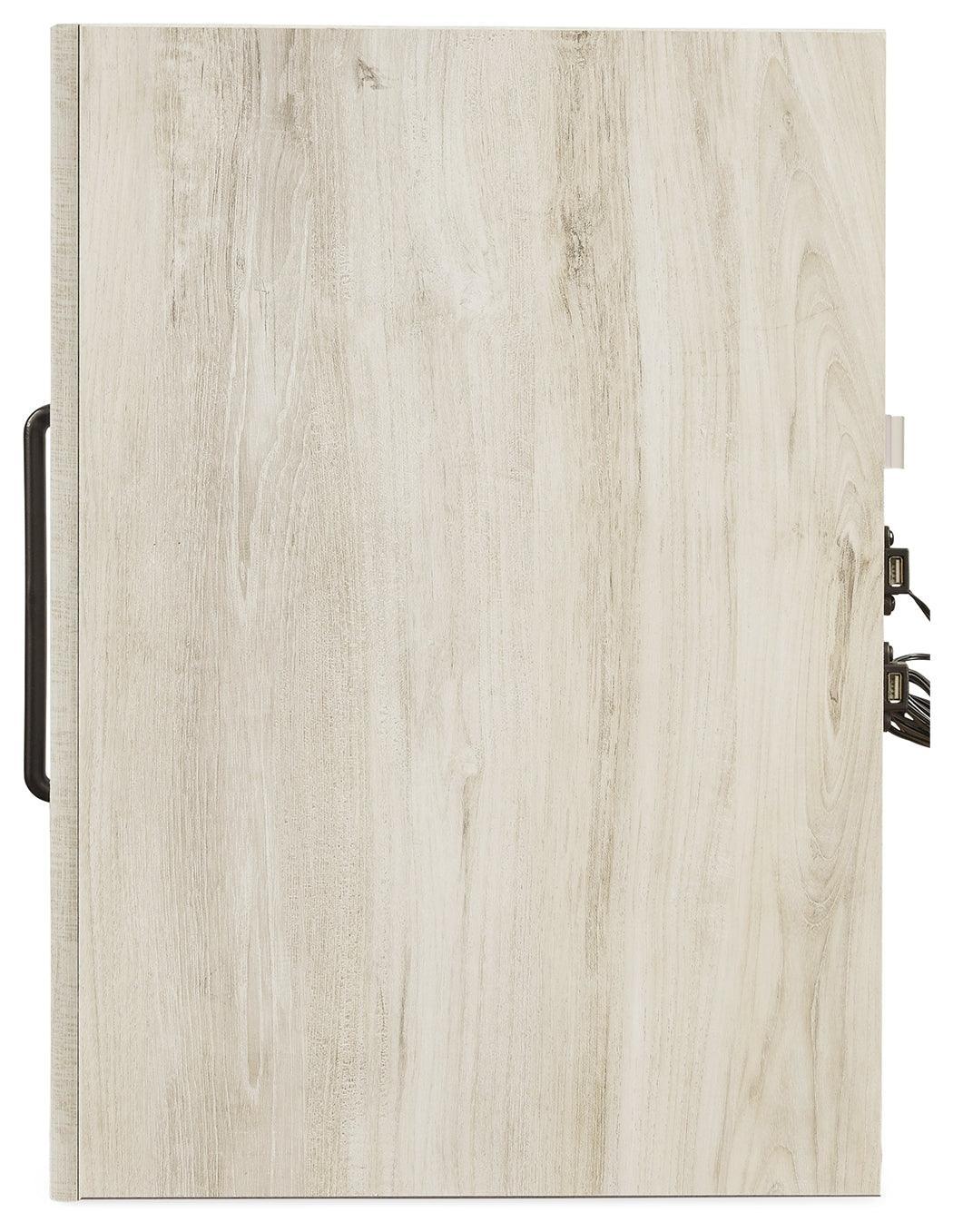 Cambeck Whitewash Upholstered Panel Bedroom Set - Ella Furniture