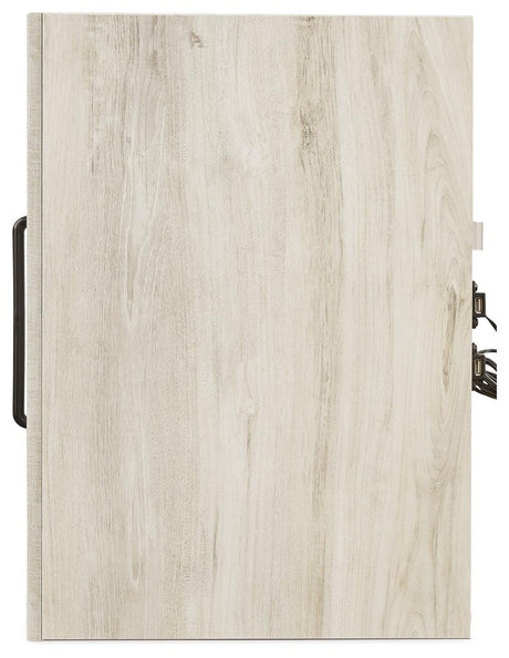 Cambeck Whitewash Upholstered Panel Bedroom Set - Ella Furniture
