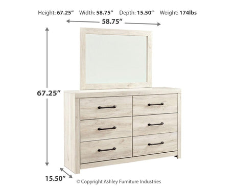 Cambeck Whitewash Upholstered Panel Bedroom Set - Ella Furniture