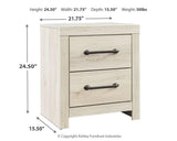 Cambeck Whitewash Upholstered Panel Bedroom Set - Ella Furniture
