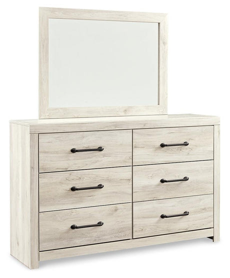 Cambeck Whitewash Upholstered Panel Bedroom Set - Ella Furniture