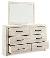 Cambeck Whitewash Upholstered Panel Bedroom Set - Ella Furniture