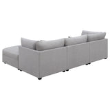 Cambria 4-piece Upholstered Modular Sectional Sofa Grey 551511-S4A - Ella Furniture