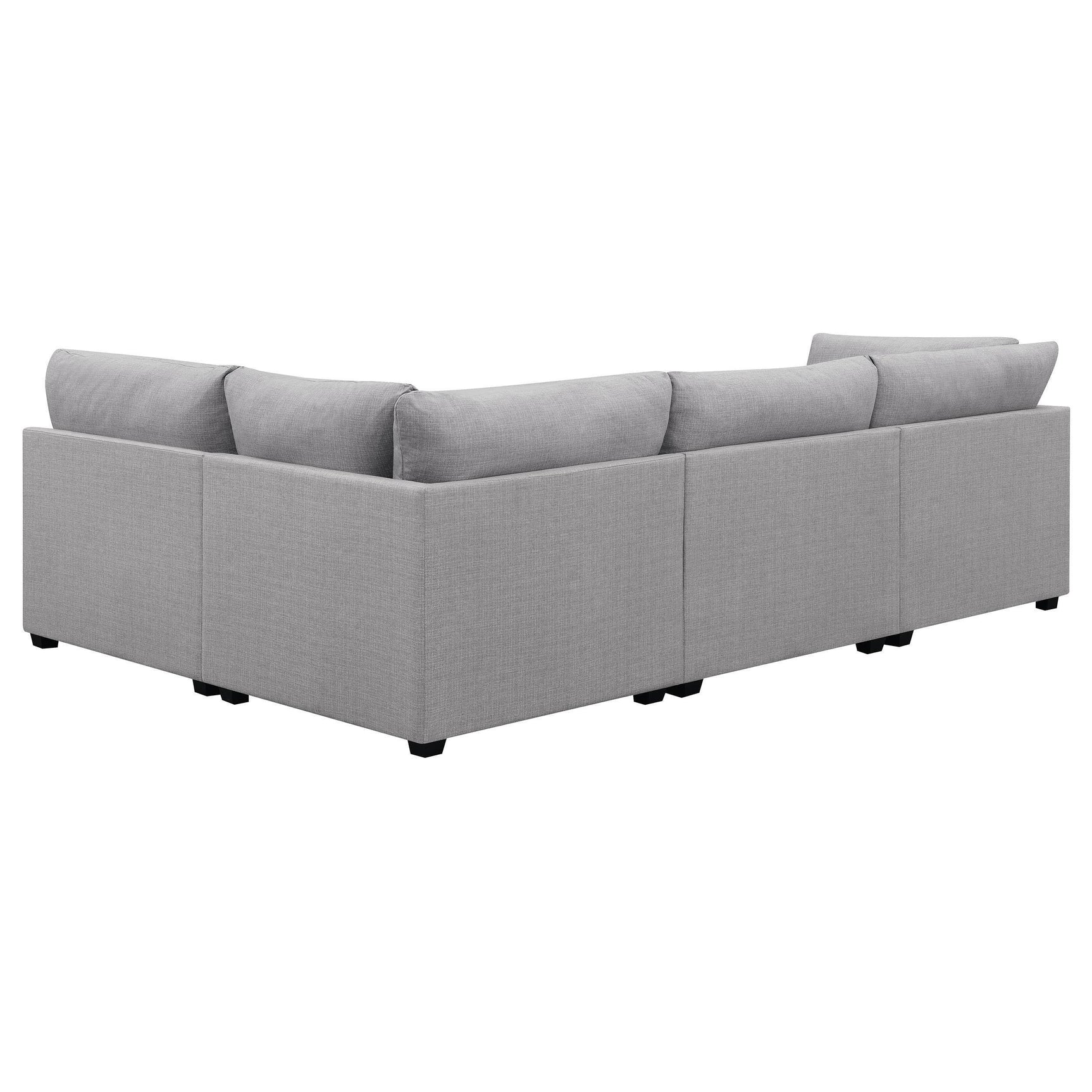 Cambria 4-piece Upholstered Modular Sectional Sofa Grey 551511-S4B - Ella Furniture