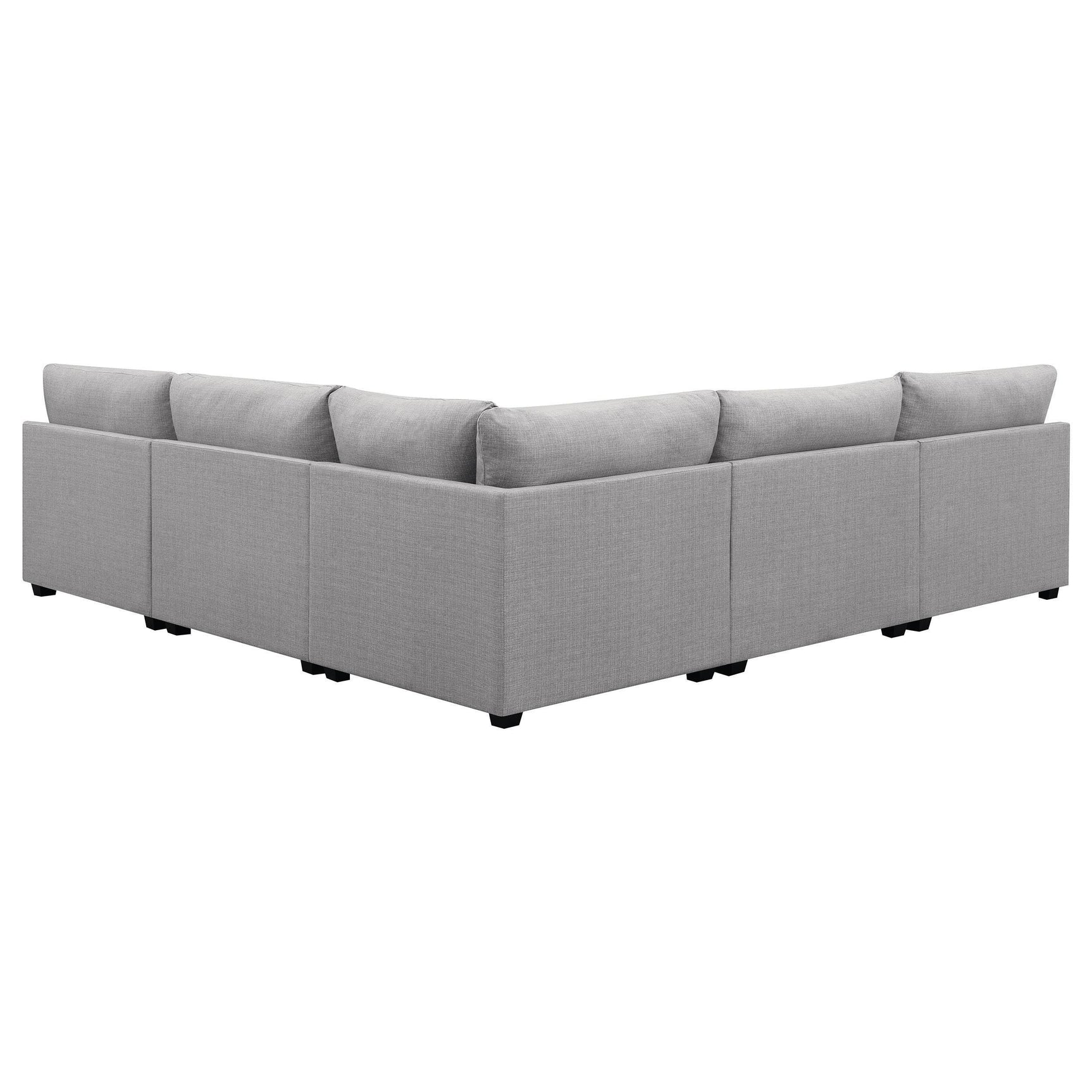 Cambria 5-piece Upholstered Modular Sectional Sofa Grey 551511-S5A - Ella Furniture
