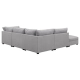 Cambria 5-piece Upholstered Modular Sectional Sofa Grey 551511-S5B - Ella Furniture