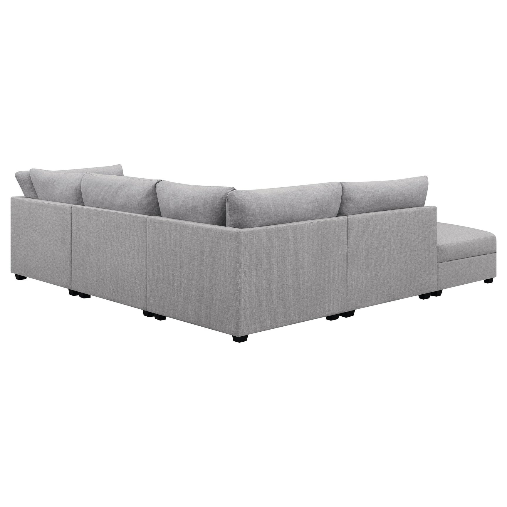 Cambria 5-piece Upholstered Modular Sectional Sofa Grey 551511-S5B - Ella Furniture