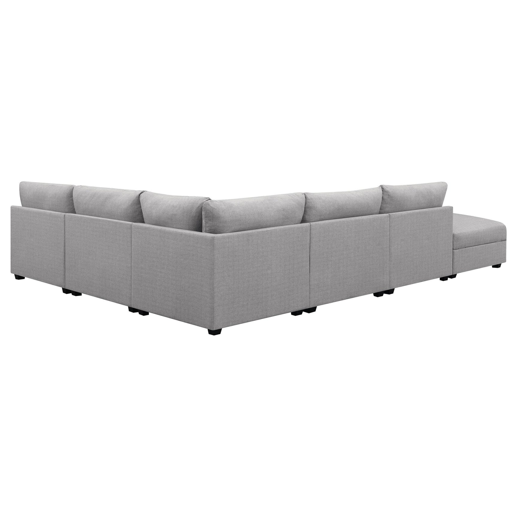 Cambria 6-piece Upholstered Modular Sectional Sofa Grey 551511-S6A - Ella Furniture
