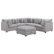 Cambria 6-piece Upholstered Modular Sectional Sofa Grey 551511-S6B - Ella Furniture