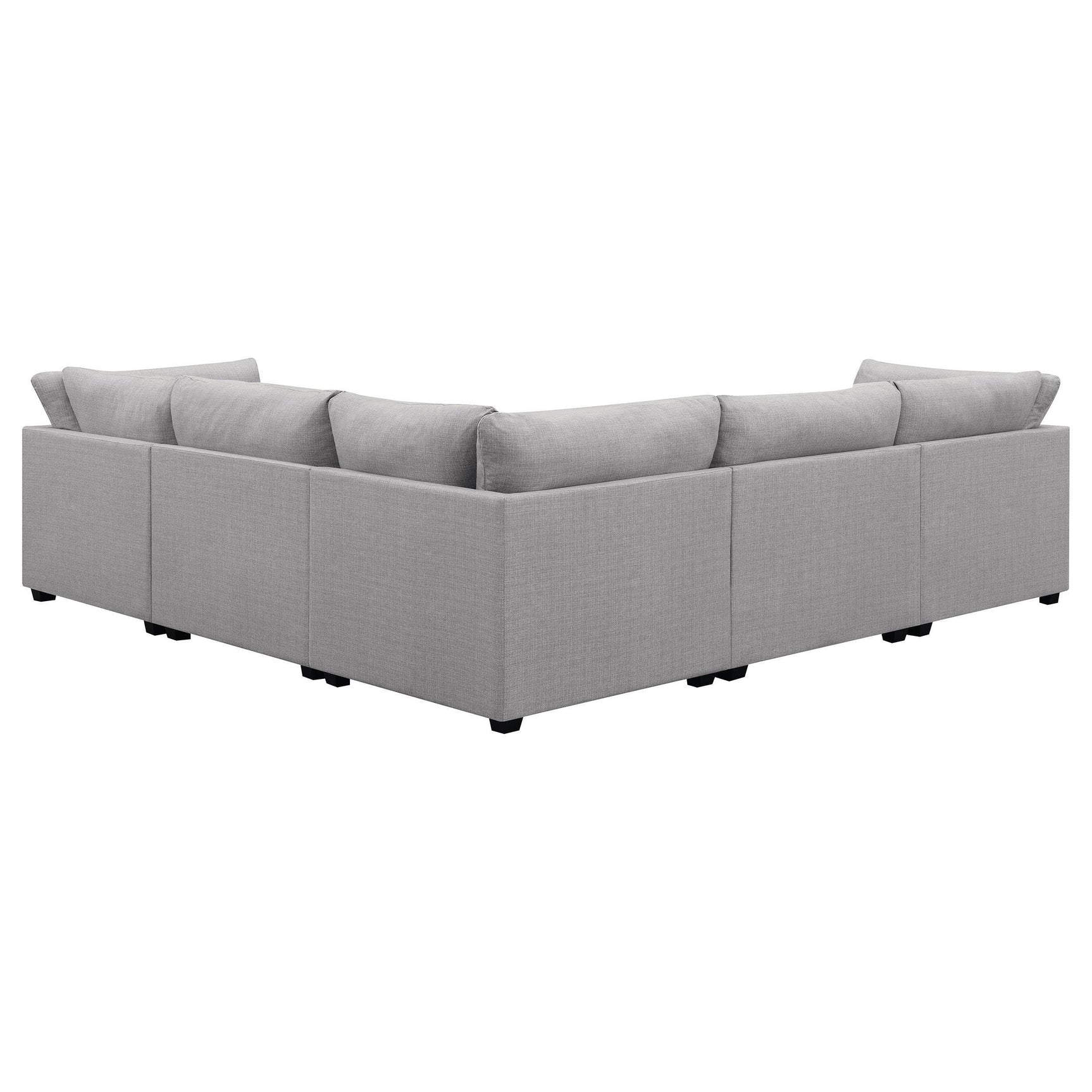 Cambria 6-piece Upholstered Modular Sectional Sofa Grey 551511-S6B - Ella Furniture