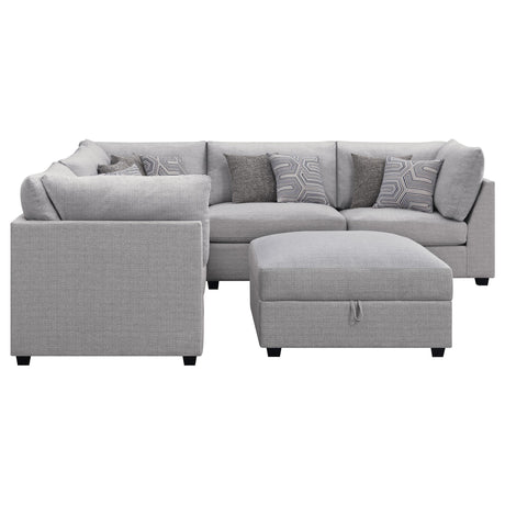 Cambria 6-piece Upholstered Modular Sectional Sofa Grey 551511-S6B - Ella Furniture