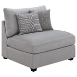Cambria 6-piece Upholstered Modular Sectional Sofa Grey 551511-S6B - Ella Furniture
