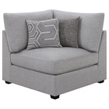 Cambria 6-piece Upholstered Modular Sectional Sofa Grey 551511-S6B - Ella Furniture