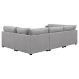 Cambria 6-piece Upholstered Modular Sectional Sofa Grey 551511-SET - Ella Furniture