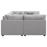 Cambria 6-piece Upholstered Modular Sectional Sofa Grey 551511-SET - Ella Furniture