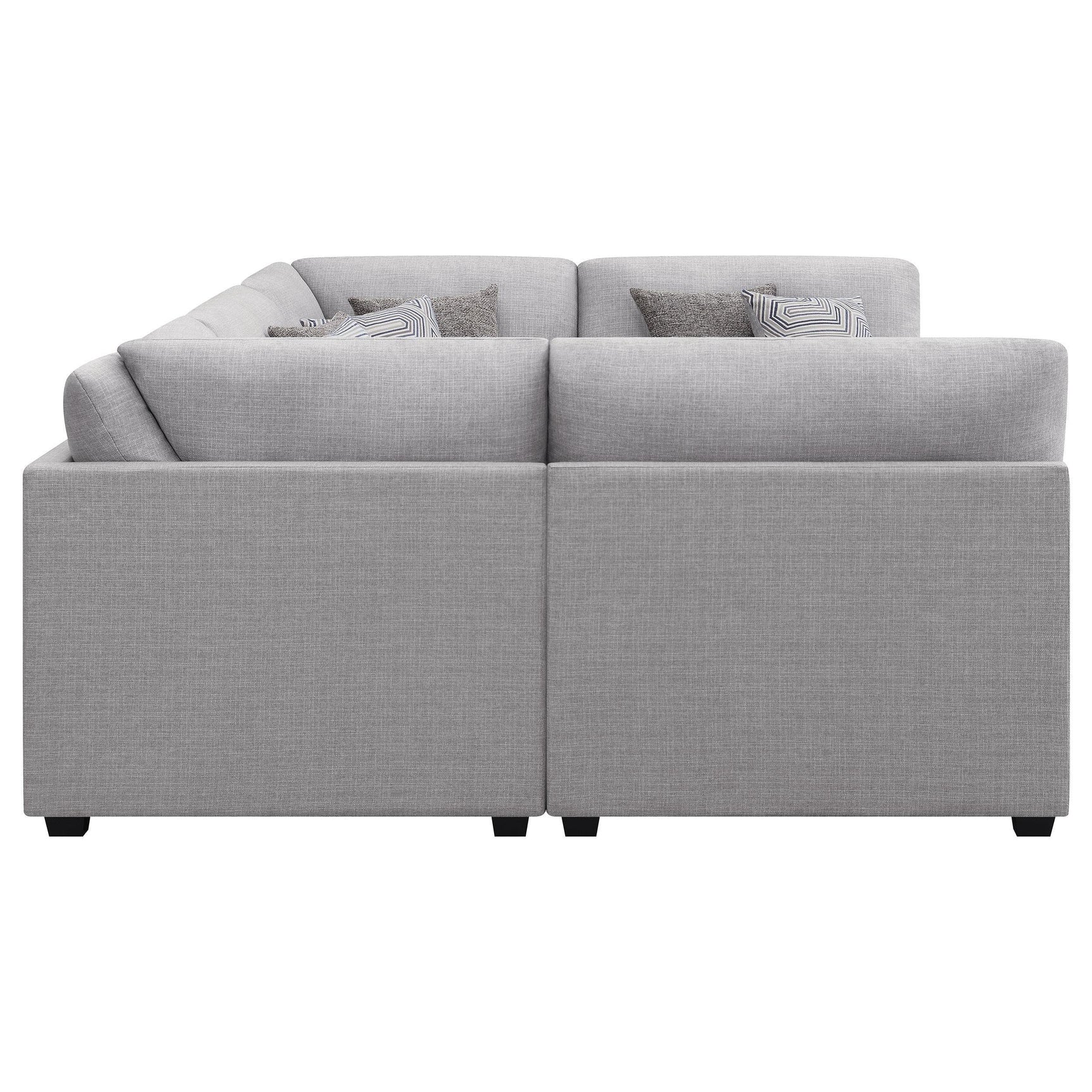 Cambria 6-piece Upholstered Modular Sectional Sofa Grey 551511-SET - Ella Furniture