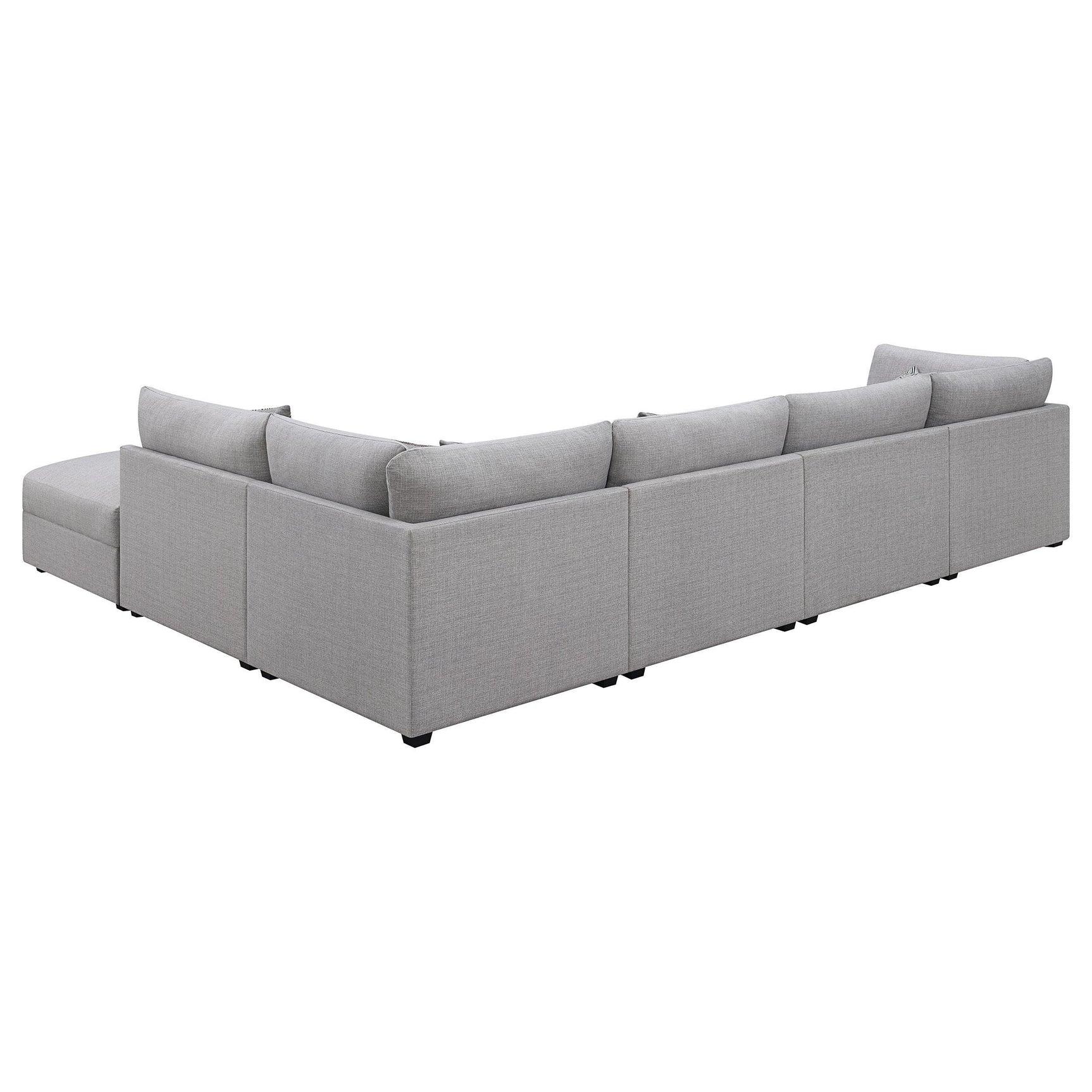 Cambria 6-piece Upholstered Modular Sectional Sofa Grey 551511-SET - Ella Furniture