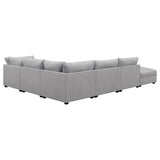 Cambria 6-piece Upholstered Modular Sectional Sofa Grey 551511-SET - Ella Furniture