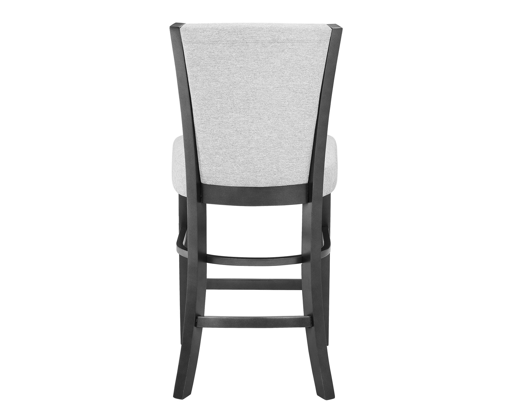 Camelia Gray Modern Solid Wood Glass Faux Leather Counter Height Dining Room Set - Ella Furniture