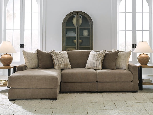 Camellia-Court Coffee 3-Piece Sectional with Chaise from Ella Furniture