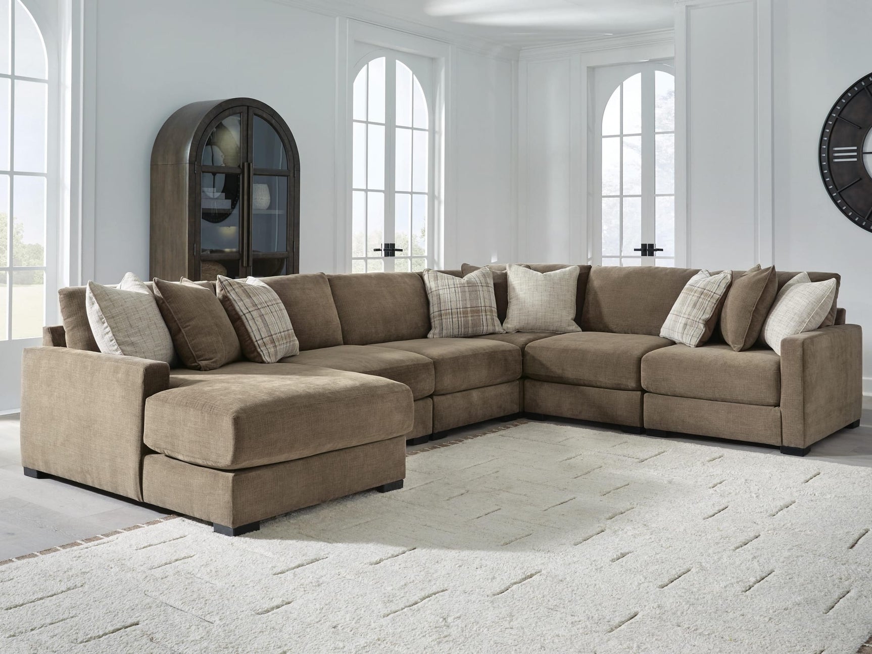 Camellia-Court Coffee 6-Piece Sectional with Chaise from Ella Furniture