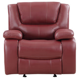 Camila 3-piece Upholstered Reclining Sofa Set Red 610241-S3 - Ella Furniture