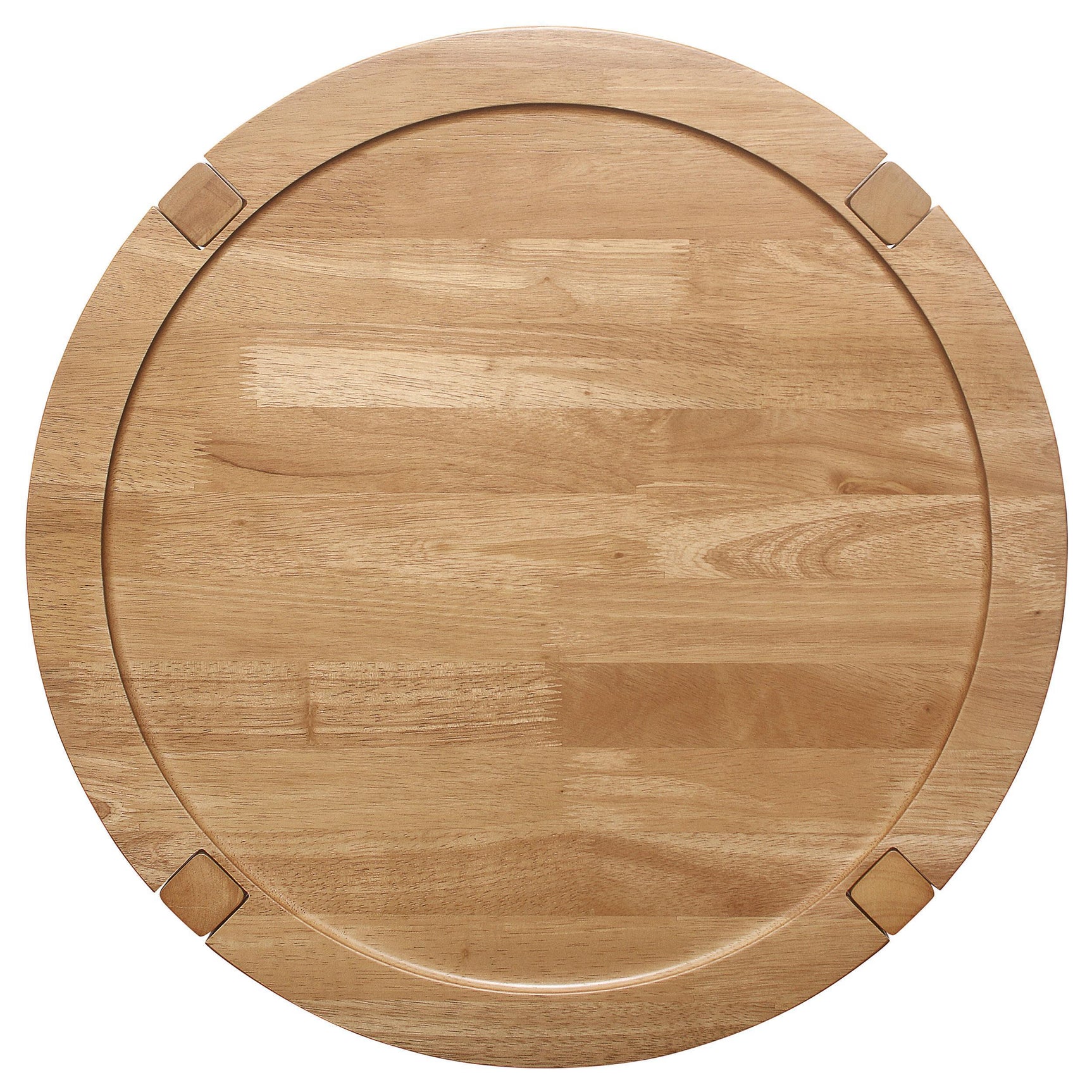 Camillo Round Solid Wood Side End Table Maple Brown 709697 - Ella Furniture