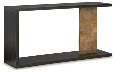 Camlett Brown Console Sofa Table - Ella Furniture