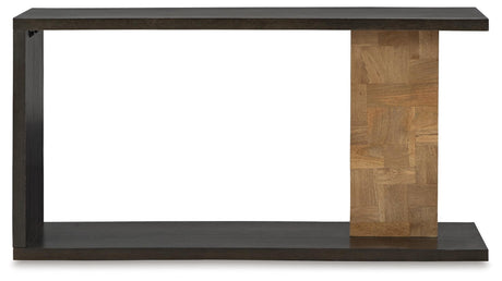 Camlett Brown Console Sofa Table - Ella Furniture