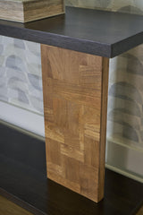 Camlett Brown Console Sofa Table - Ella Furniture