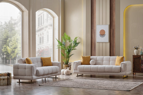 Cove Ivory Boucle Living Room Set [ETA: 05/30]