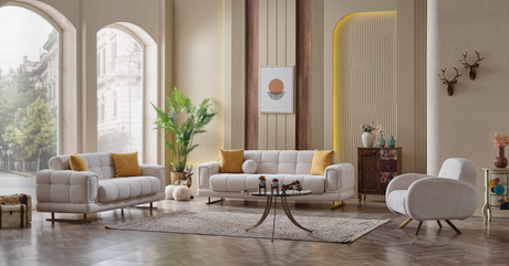 Cove Ivory Boucle Living Room Set [ETA: 05/30]