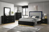 Caraway 2-Drawer Nightstand Bedside Table Black 224782 [ETA: 5/8/2024] - Ella Furniture